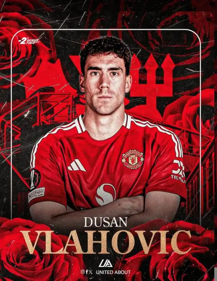 Image from SOCCER WORLD REVIEW: *🚨|🔱BREAKING:Manchester United berkesempatan untuk merekrut Dusan Vl...