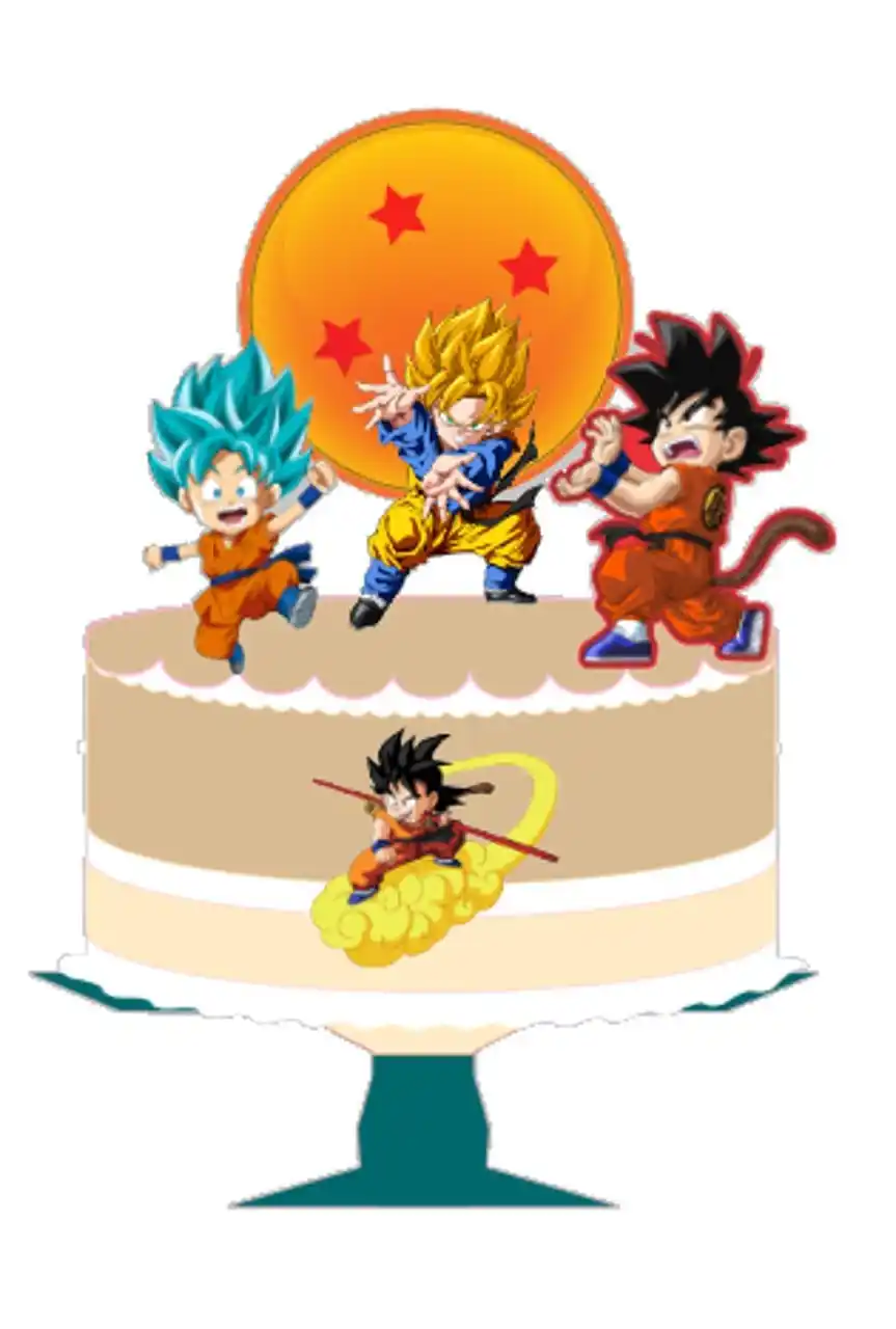 Image from Grafik-Teka: Cake topper Dragon Ball V4 🔥⬇️Descarga GRATIS ⬇️🔥 https://grafik-tek...
