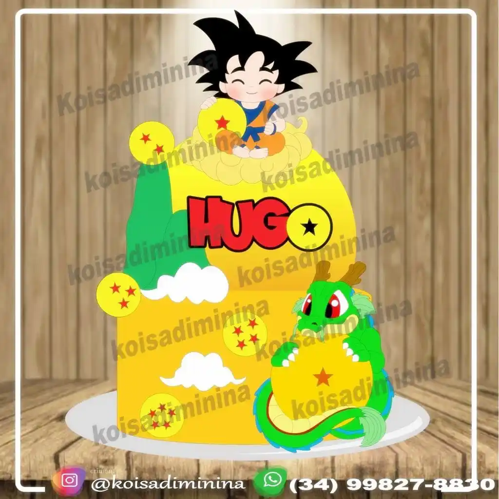 Image from Grafik-Teka: Cake topper Dragon Ball V6 Baby Goku en Capas 🔥⬇️Descarga GRATIS ⬇️🔥...