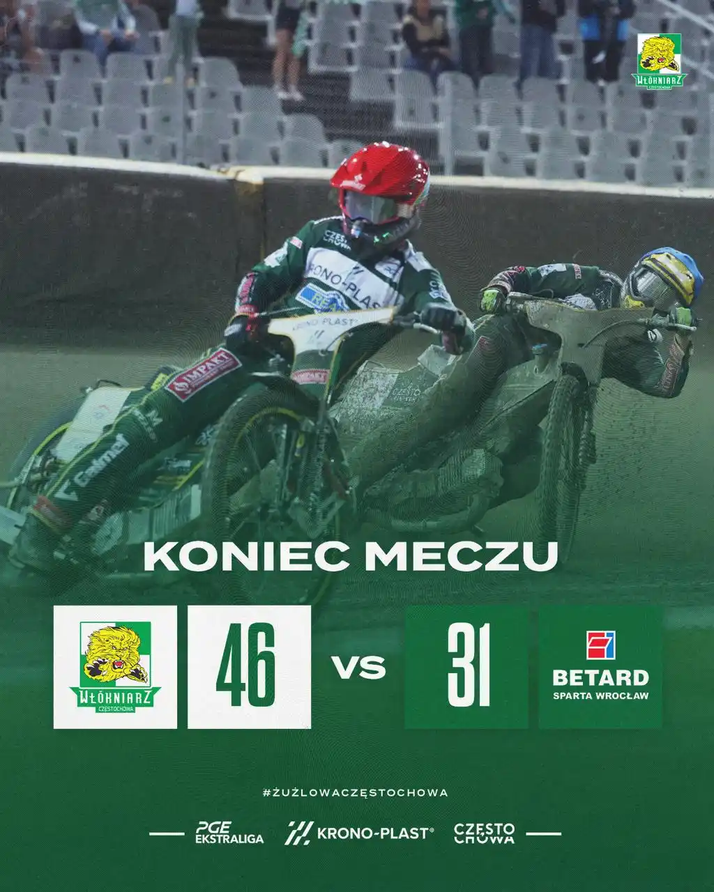Image from Włókniarz Częstochowa: <a class="text-blue-500 hover:underline cursor-pointer" href="/hashtag...