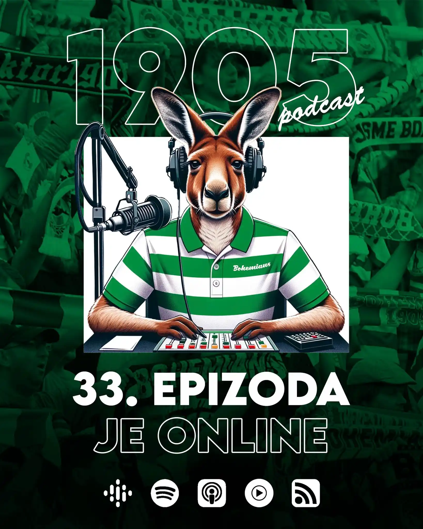 Image from Bohemians Praha 1905 🦘: Dnes vyšla nová epizoda podcastu 1905 🎙️ Poslechnout si ji můžete na ...