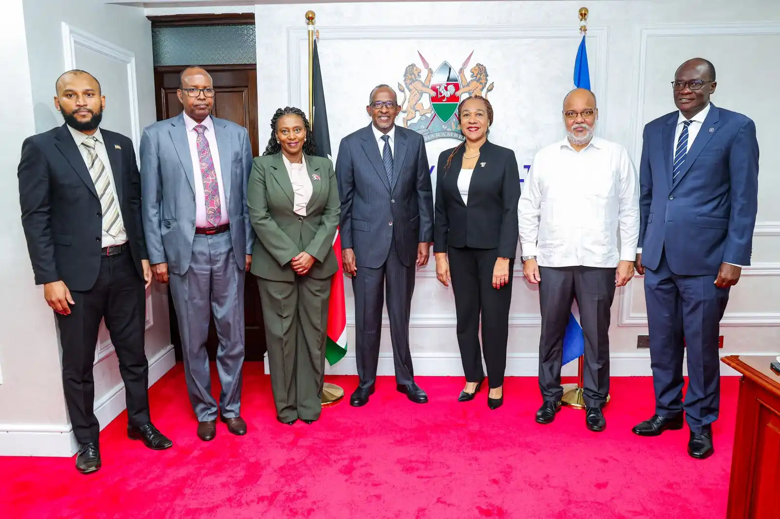 Image from Ministry of Health Digital : Health CS Hon. Aden Duale today met Cuban Ambassador H.E. Ms. Inés For...