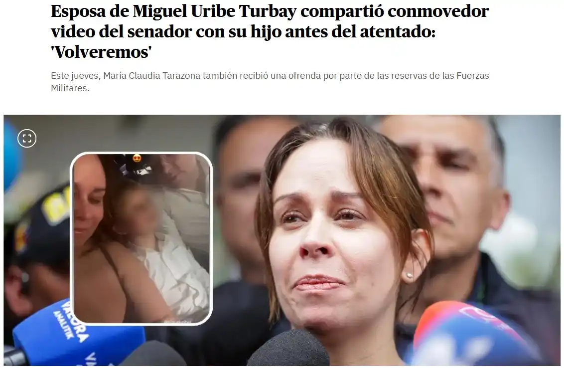 Image from Tendencias EL TIEMPO 👽😱❤💔💣: https://www.eltiempo.com/bogota/esposa-de-miguel-uribe-turbay-comparte...