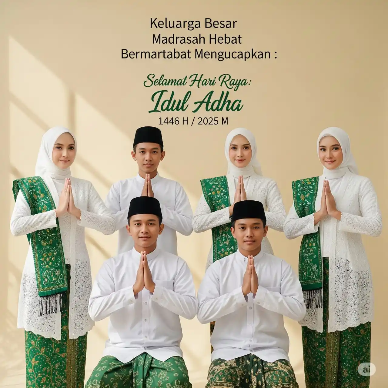 Image from Madrasah Hebat Bermartabat: Jika belum mampu menyembelih hewan kurban, maka sembelihlah sifat somb...