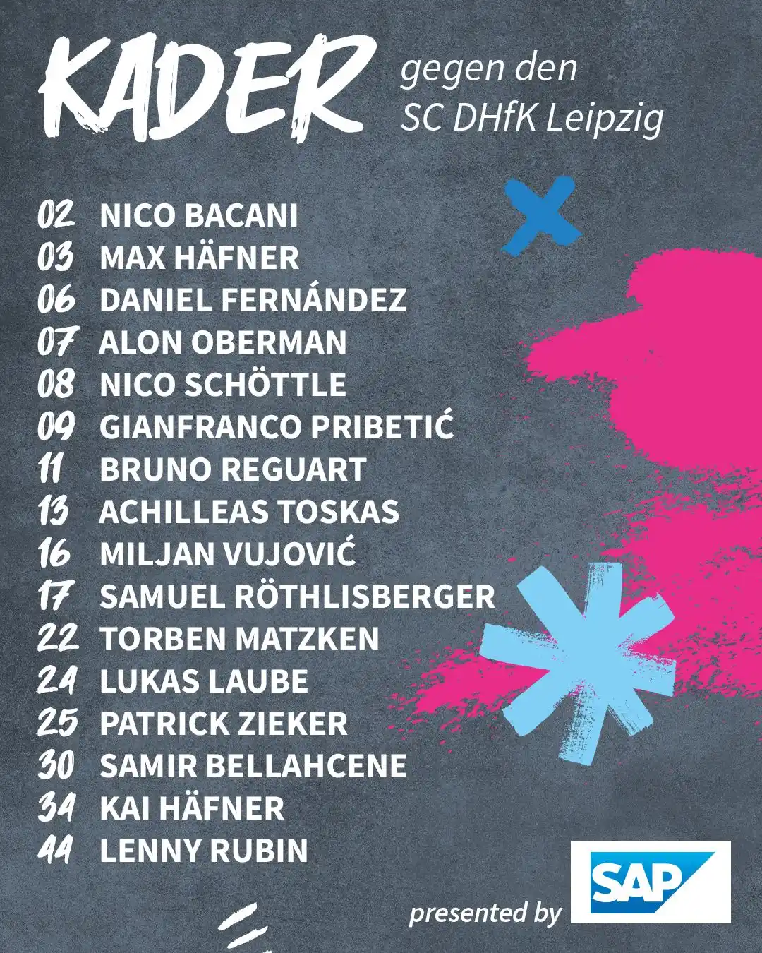 Image from TVB Stuttgart: Keine Veränderung zum Spiel am Donnerstag in Göppingen. LET‘S GO TEAM!...