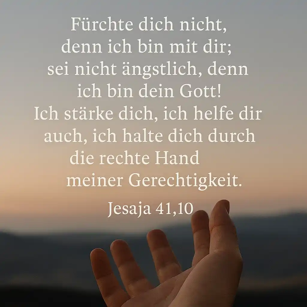 Image from Channel der Kinder Gottes Church - Christliche Online Gemeinde: 🌿 *Lehrbibelvers der Woche* Jesaja 41,10 (SCH2000): „ _Fürchte dich n...