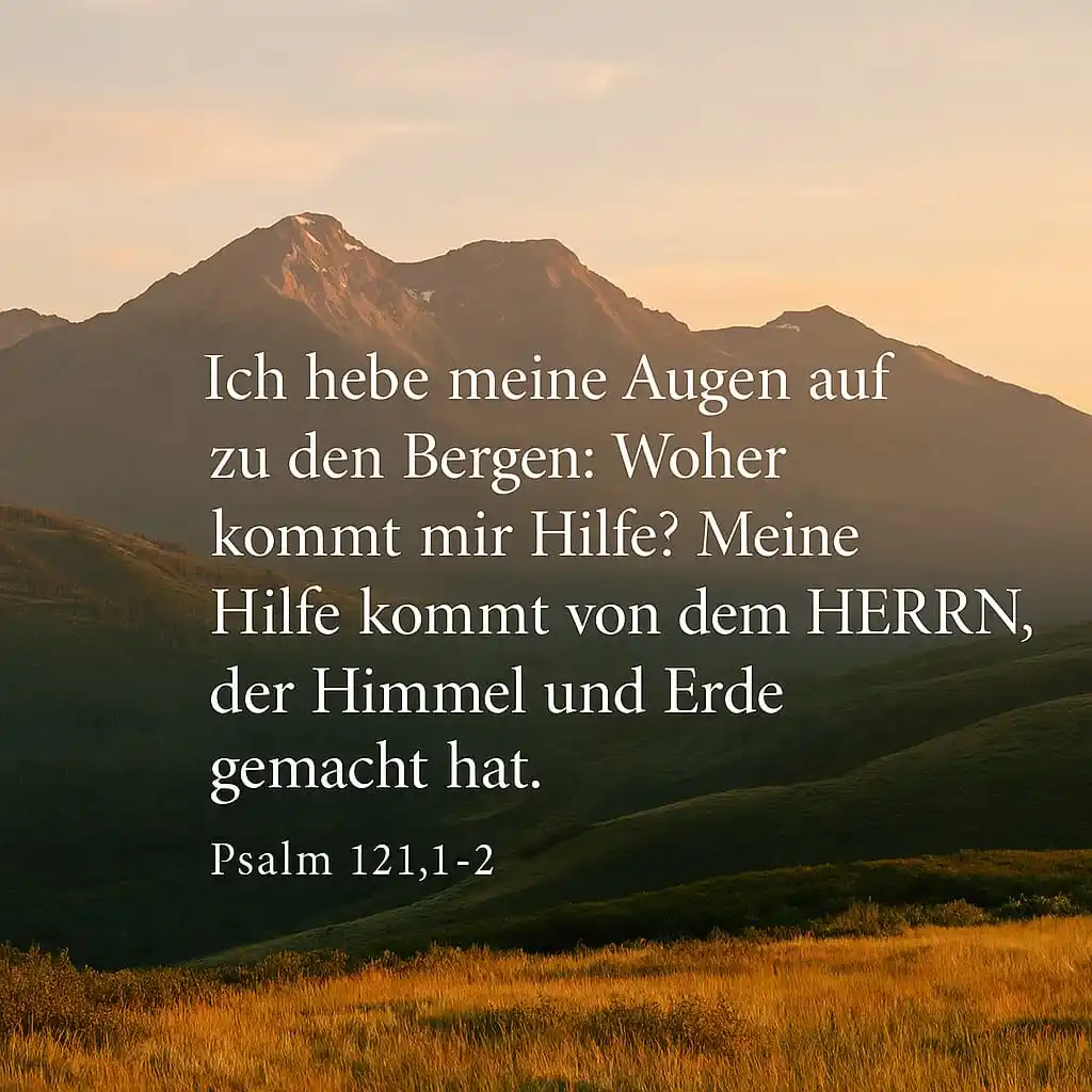 Image from Channel der Kinder Gottes Church - Christliche Online Gemeinde: 🌿 *Lehrbibelvers der Woche*  Psalm 121,1–2 (SCH2000):  „Ich hebe mein...