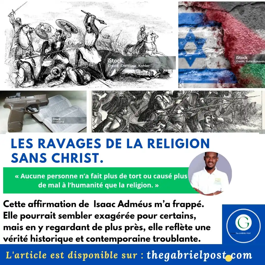 Image from THE GABRIEL POST: « Les guerres de religion ont causé plus de destruction de vies humain...
