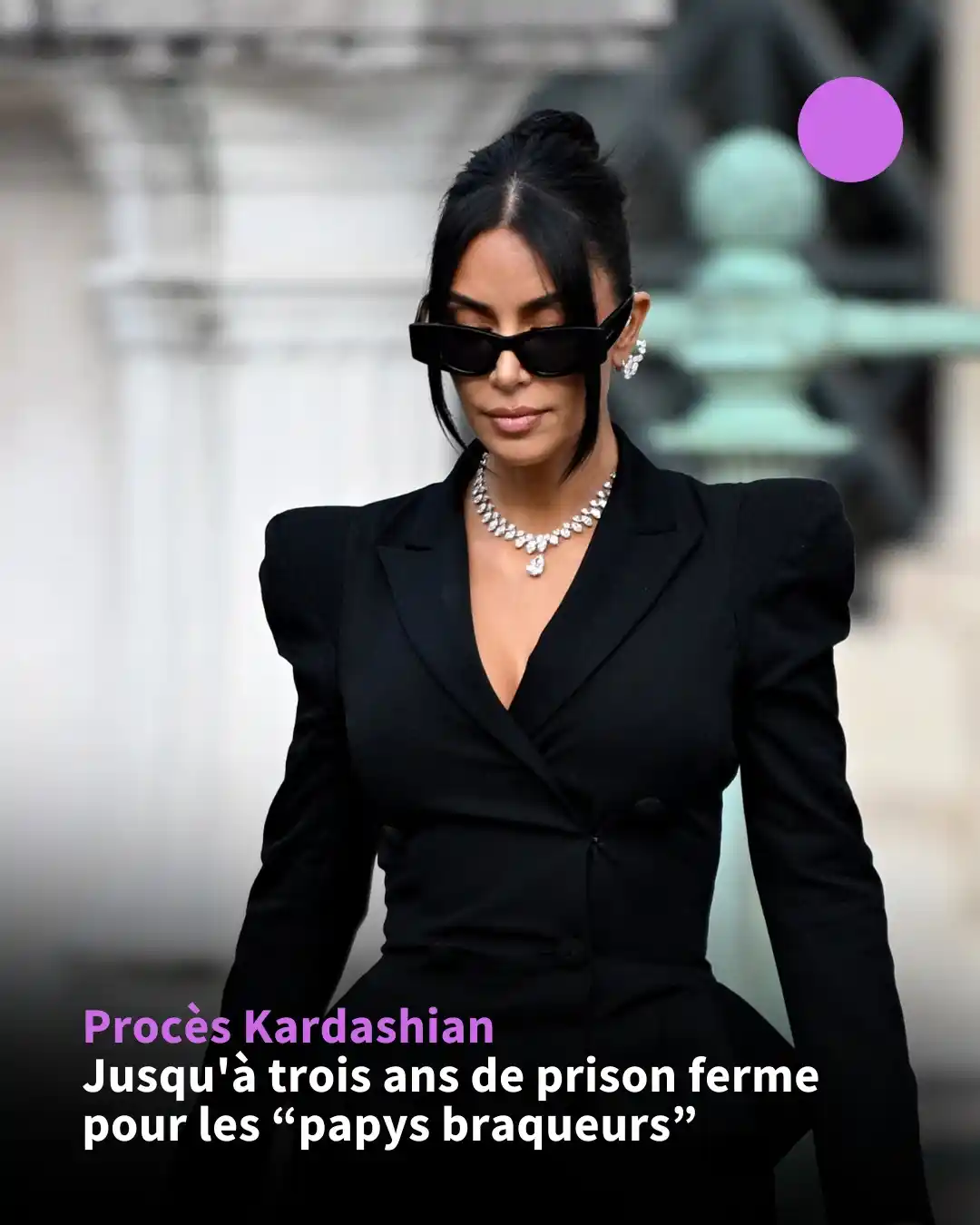 Image from AFP (Agence France-Presse): ⚖️ Les *"papys braqueurs"* de la star américaine *Kim Kardashian* ont ...