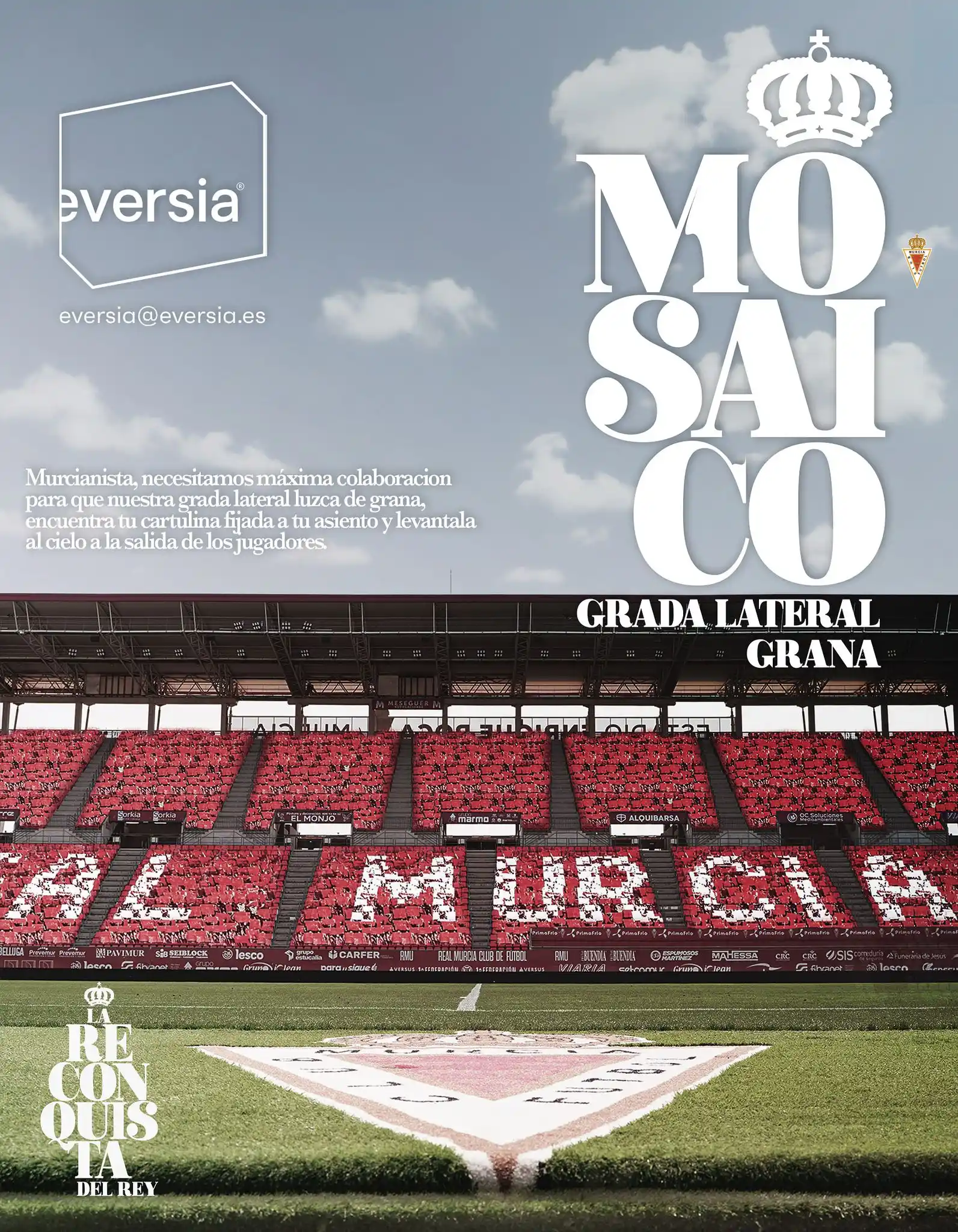 Image from Real Murcia C.F.: ๐ฅ ๐๐๐๐๐๐๐ ๐๐๐๐๐ en grada lateral en colaboraciรณn con ๐ฌ๐ฝ...