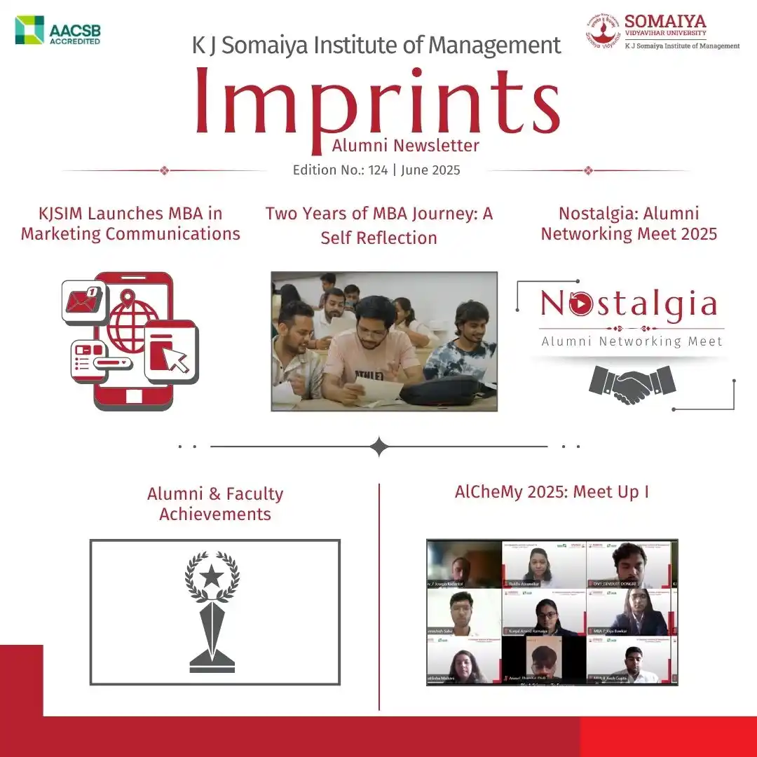Image from KJSIM Official: Presenting the 124th edition of Imprints: a reflection of growth, conn...