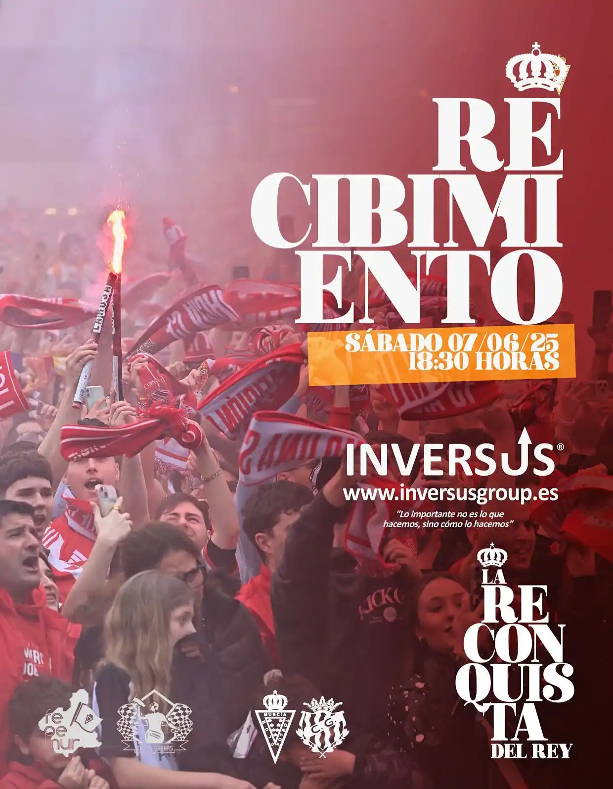 Image from Real Murcia C.F.: 🚩 𝐑𝐄𝐂𝐈𝐁𝐈𝐌𝐈𝐄𝐍𝐓𝐎 𝐀𝐋 𝐄𝐐𝐔𝐈𝐏𝐎 con la 𝐂𝐎𝐋𝐀𝐁𝐎𝐑𝐀�...