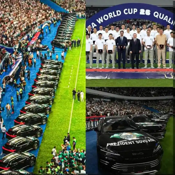 Image from SOCCER WORLD REVIEW: *🚨|🔱✅ RESMI: Presiden Uzbekistan, Shavkat Mirziyoyev, memberikan apr...