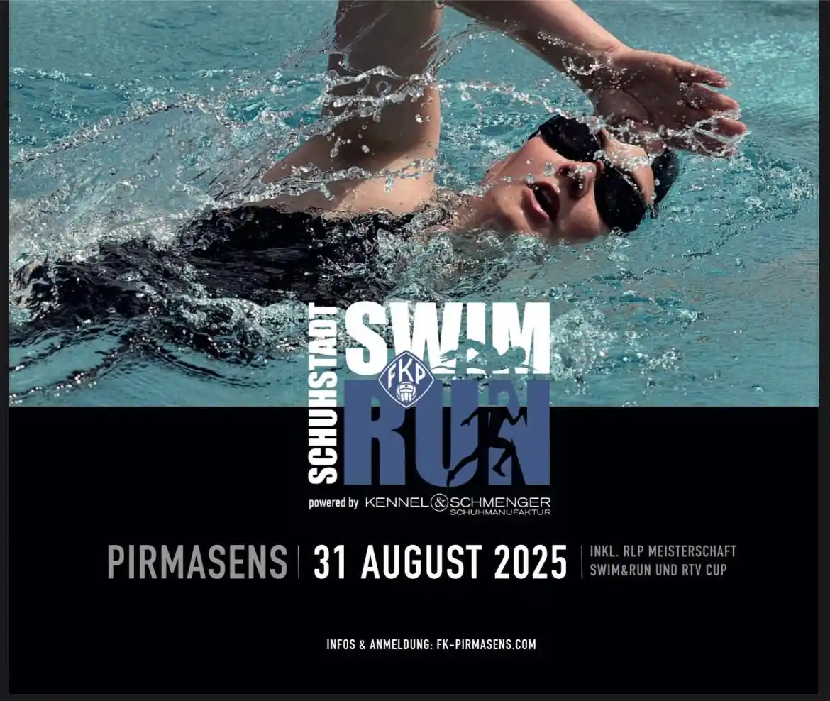 Image from FK 03 Pirmasens: 🏊♂️👟 Schuhstadt Swim & Run 2025 – Jetzt anmelden! 🎉 Am Sonntag, 31...