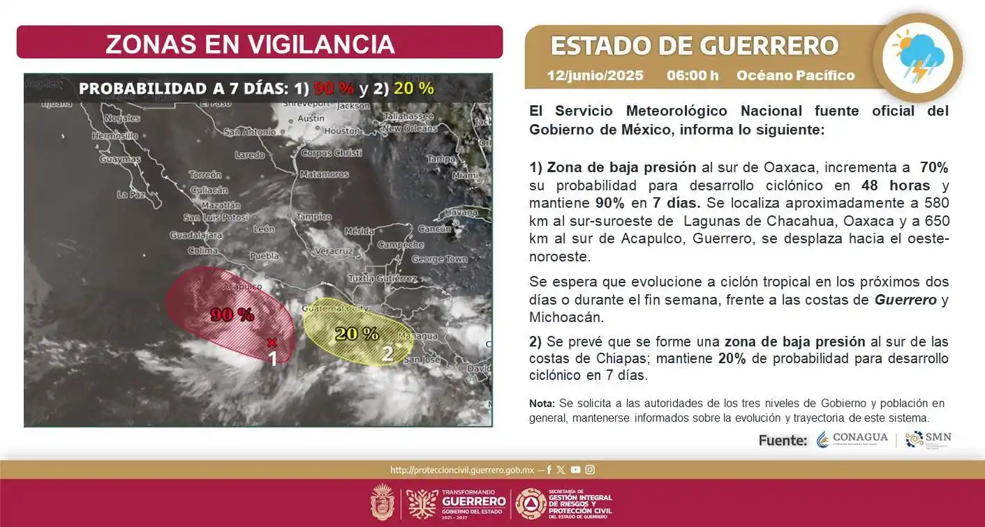 Image from Protección Civil Guerrero: ⚠️<a class="text-blue-500 hover:underline cursor-pointer" href="/hasht...
