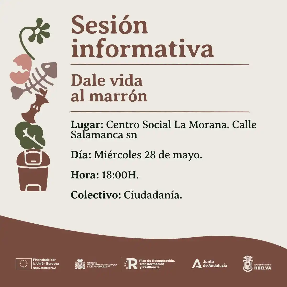 Image from Ayuntamiento de Huelva : 📢 ¿Tienes dudas sobre el contenedor marrón? 👉El Ayuntamiento de Hue...