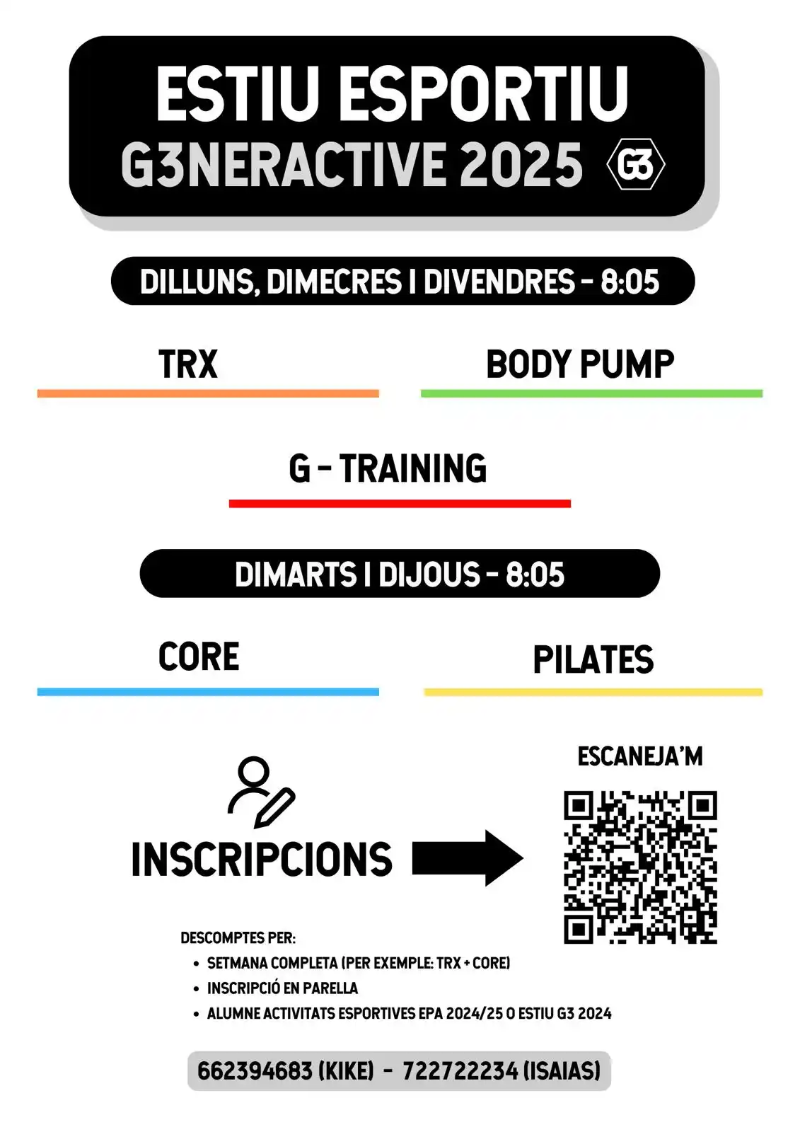 Image from Ban Ajuntament Quatretonda: Torna l’estiu i tornen les *activitats esportives de G3NERACTIVE* al n...