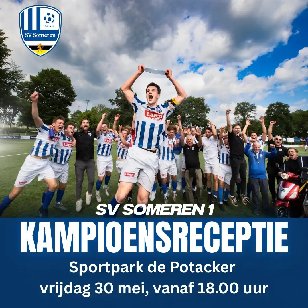 Image from SV Someren - Heren 1: Voor in de agenda! Volgende week vrijdagavond heeft iedereen de mogeli...