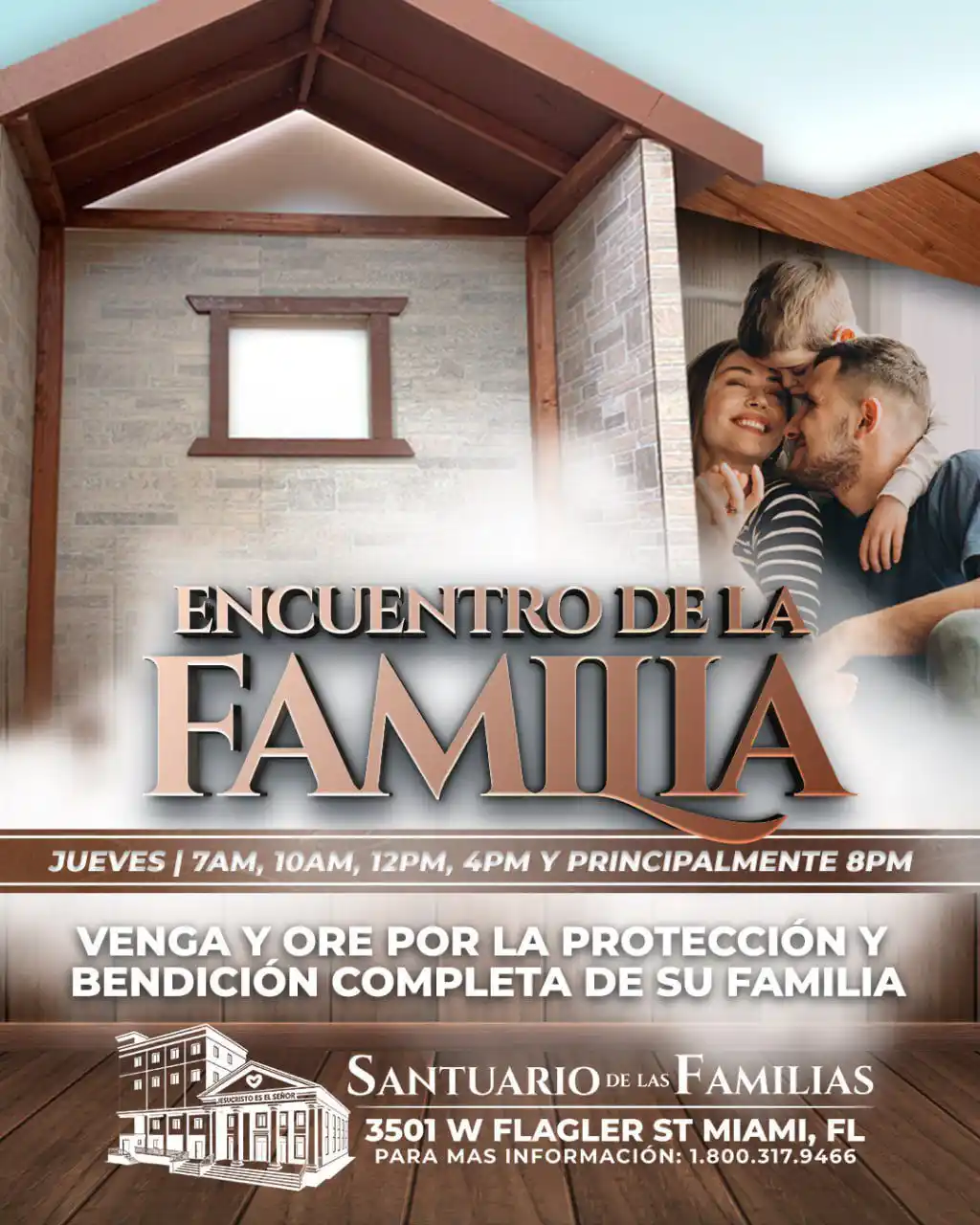 Image from TEMPLO DE LOS MILAGROS | MIAMI: Buenas tardes Venga hoy JUEVES a luchar por los que hacen parte de su...