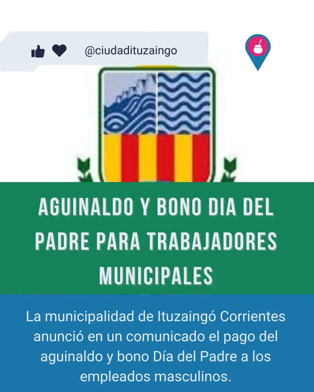 Image from Ciudad Ituzaingó: *Comunicado Municipal: Pago del Medio Aguinaldo y Bono por el Día del ...