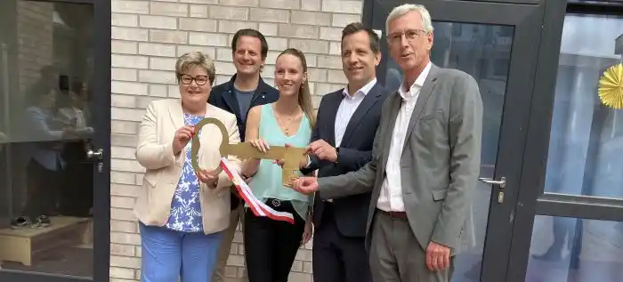 Image from Mainzer Neustadt-Journal: Die Kita Rheinallee in der Rheinallee 80a wurde am 21. Mai von Oberbür...