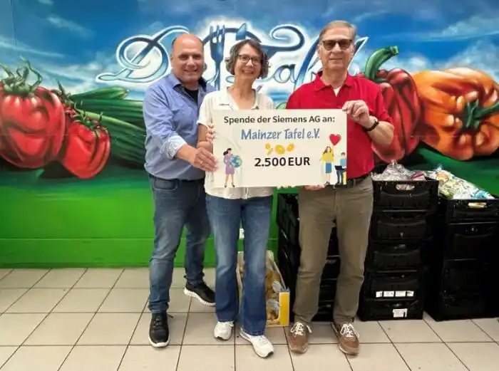 Image from Mainzer Neustadt-Journal: Die Siemens-Niederlassung Mittelrhein unterstützt den Verein Mainzer T...