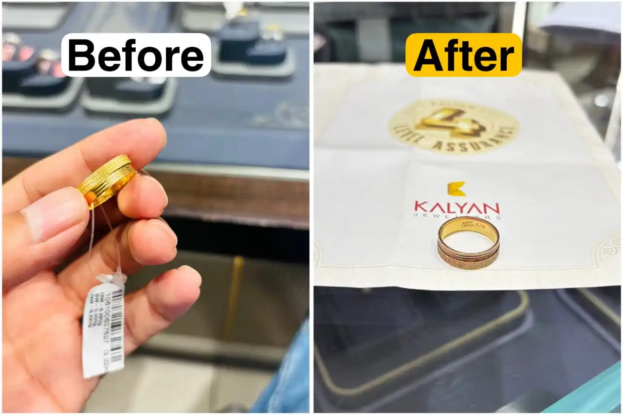 Image from सत्य सनातन🚩 भारत 🇮🇳: ग्राहक ने अपने जन्मदिन पर, Kalyan Jewellers (Noida, सेक्टर 18) से अपन...