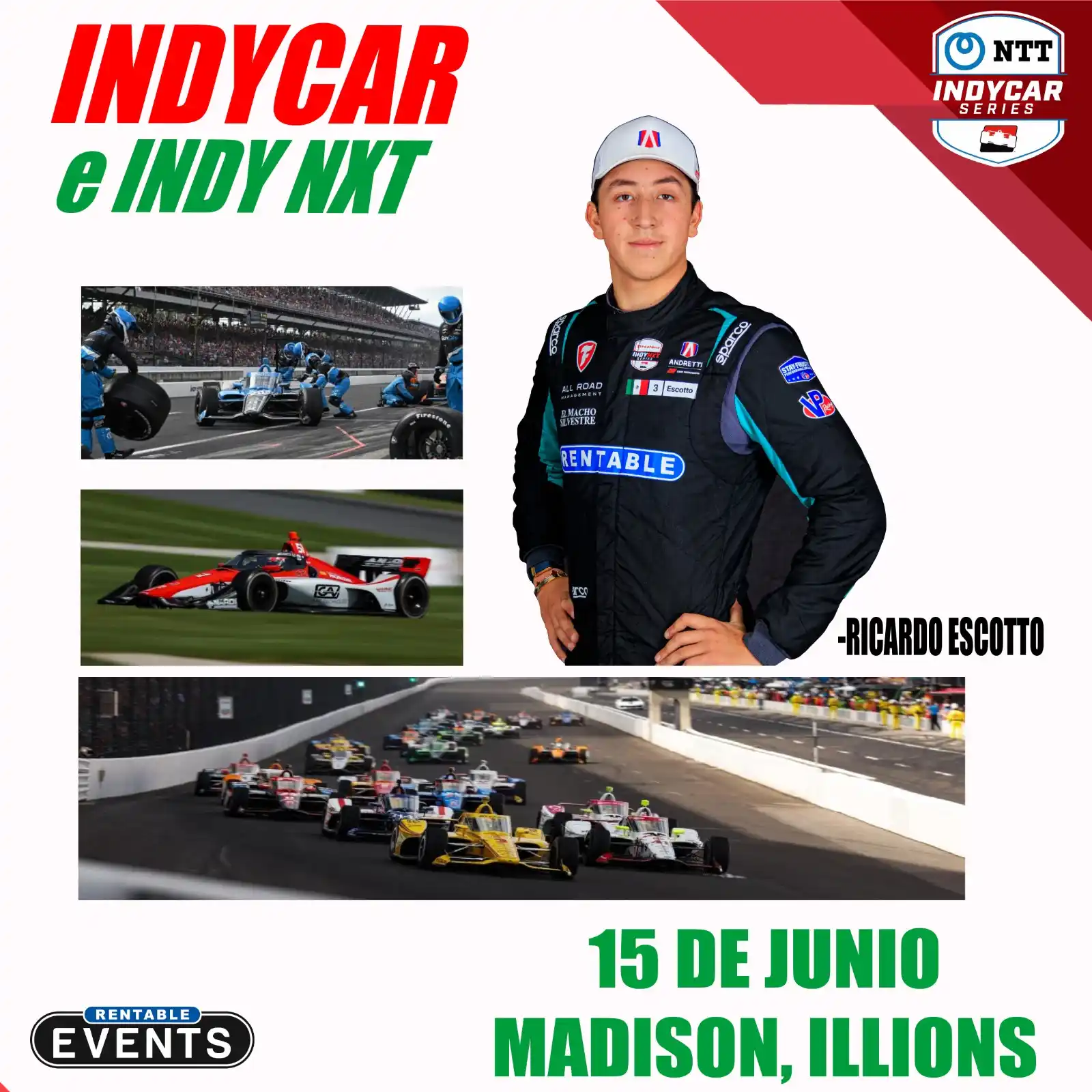 Image from Mundo Ejecutivo: 🏁 ¡La velocidad y la adrenalina llegan a Madison, Illinois! Acompaña ...