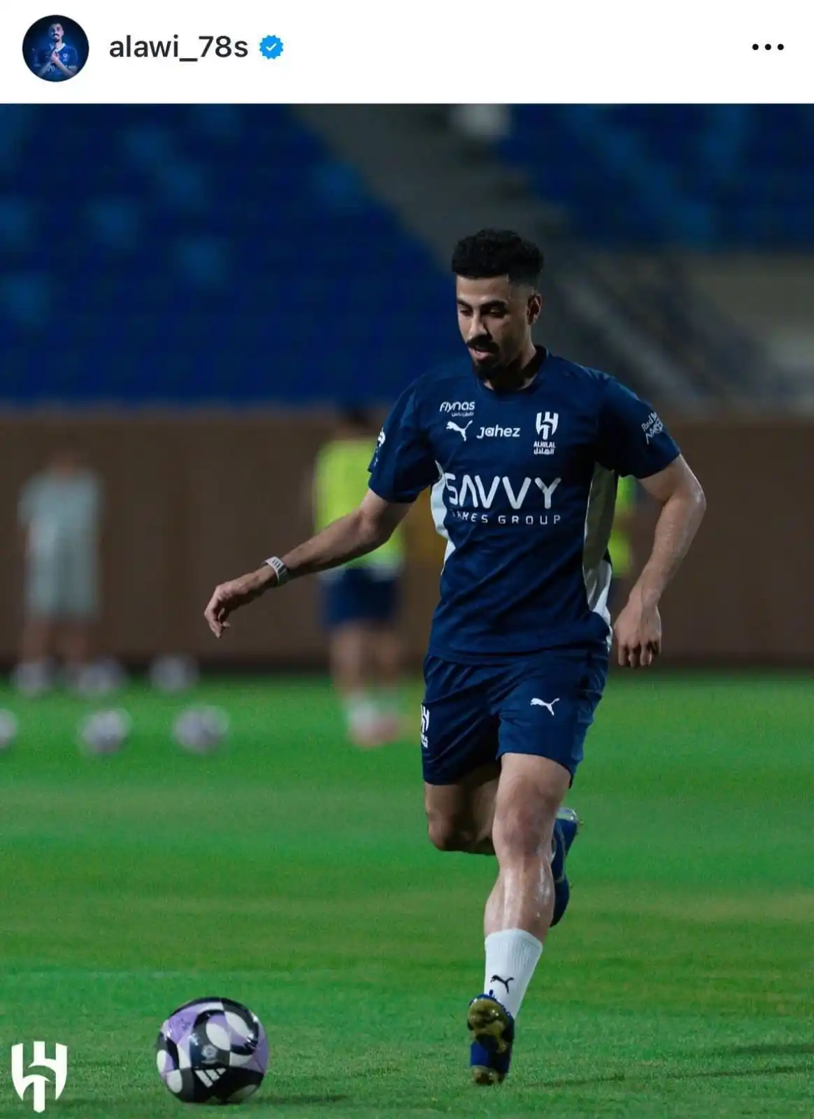 Image from 💙 عشاق نادي الهلال السعودي 💙: 🚨🚨🚨 لاجامي سعيد بانضمامي لتدريبات الهلال بعد انتقالي أسأل الله...