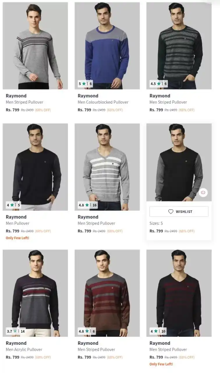Image from Great Deals Hub PRO: *Myntra : Upto 70% Off On Raymond Men's Clothing.* Shirts from 659 : ...