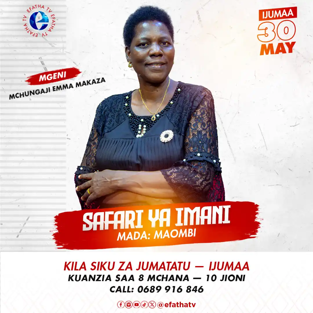 Image from EfathaTV: NI IJUMAA YA MAOMBI!!  Karibu uombe pamoja na Mchungaji Emma Makaza, k...