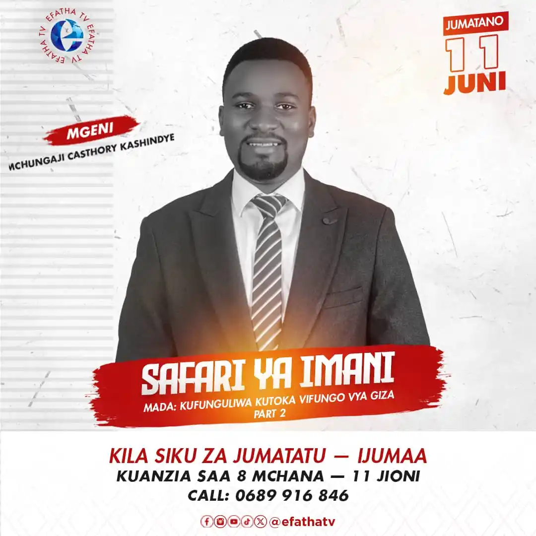 Image from EfathaTV: Ni Jumatano ya kuwekwa huru mbali na vifungo vinavyosababisha matukio ...