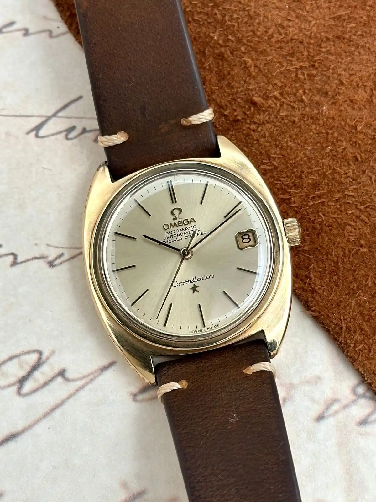 Image from Relojes Club Chile 🕰️: Omega Constellation C-Case 168.017, año 1966: $1.150.000 🕰️....