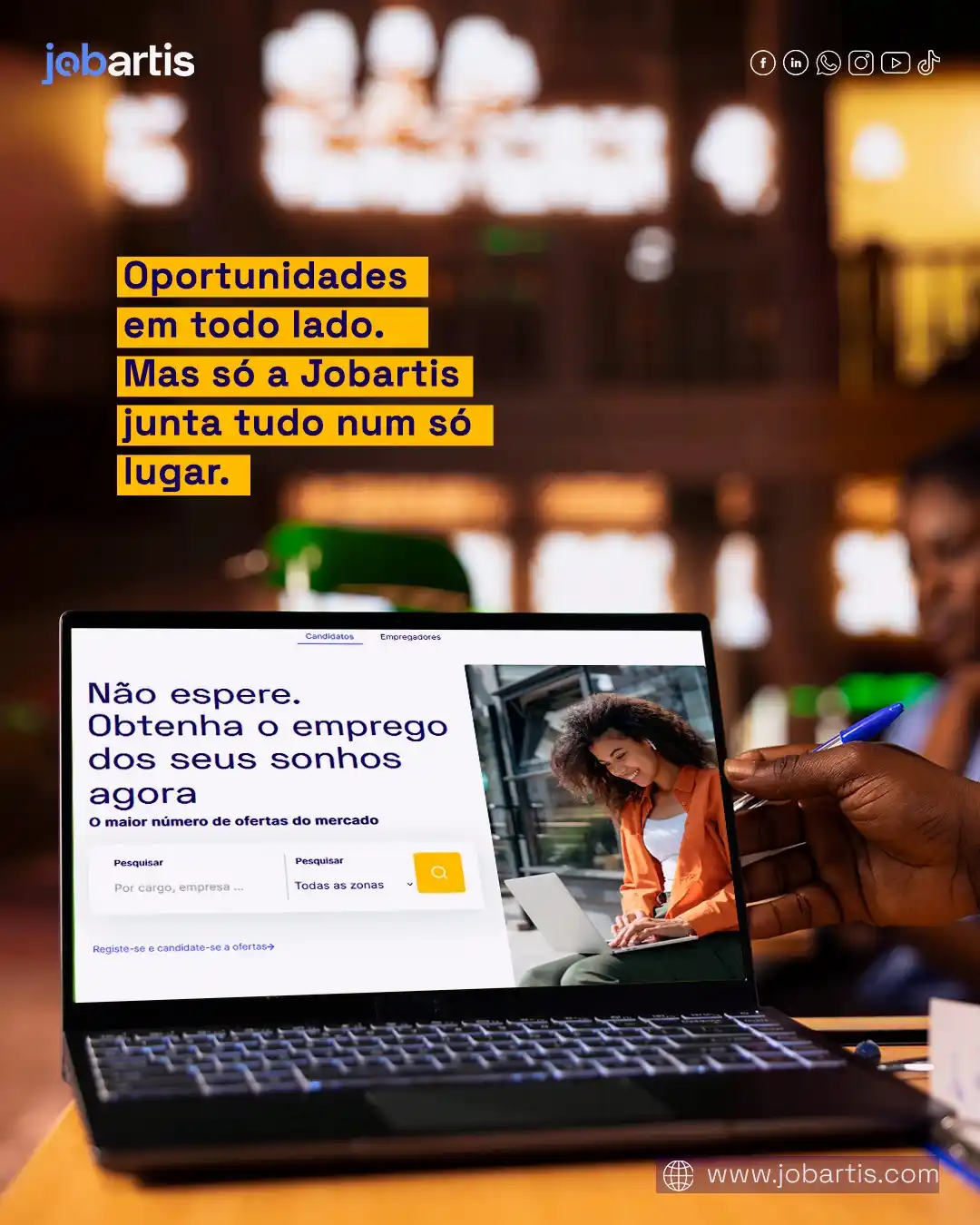 Image from Jobartis - O Portal De Emprego De Angola: Seja em Luanda, Benguela, Huíla ou Cabinda… a vaga ideal pode estar ma...