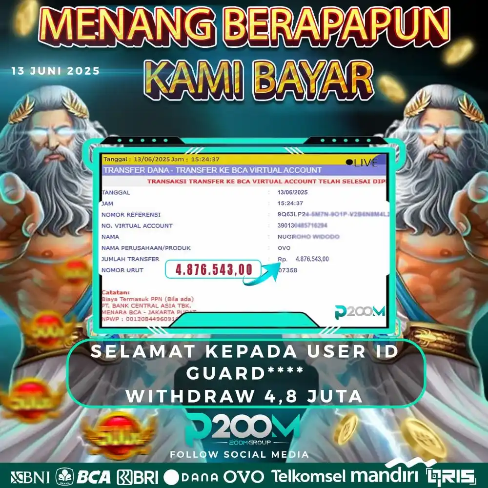 Image from SLOT P200M GACOR: SELAMAT KEPADA MEMBER YANG TELAH MENANG DI P200M ! DAFTAR DI P200M SEK...