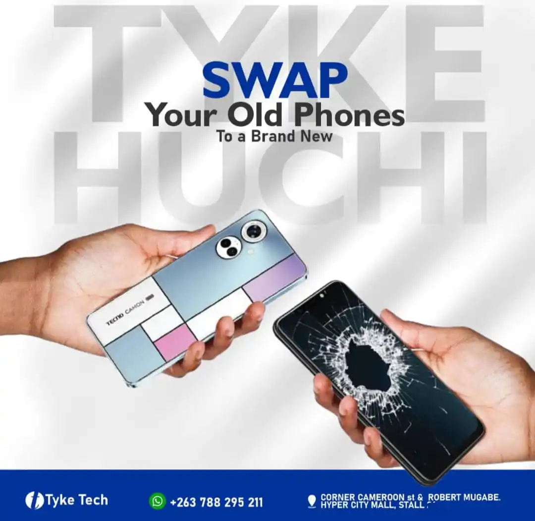 Image from TYKE TECH🇿🇼💯: *SWAP & TOP IS NOW ACCEPTED*✅  _With our 'swap & top' service, we can ...