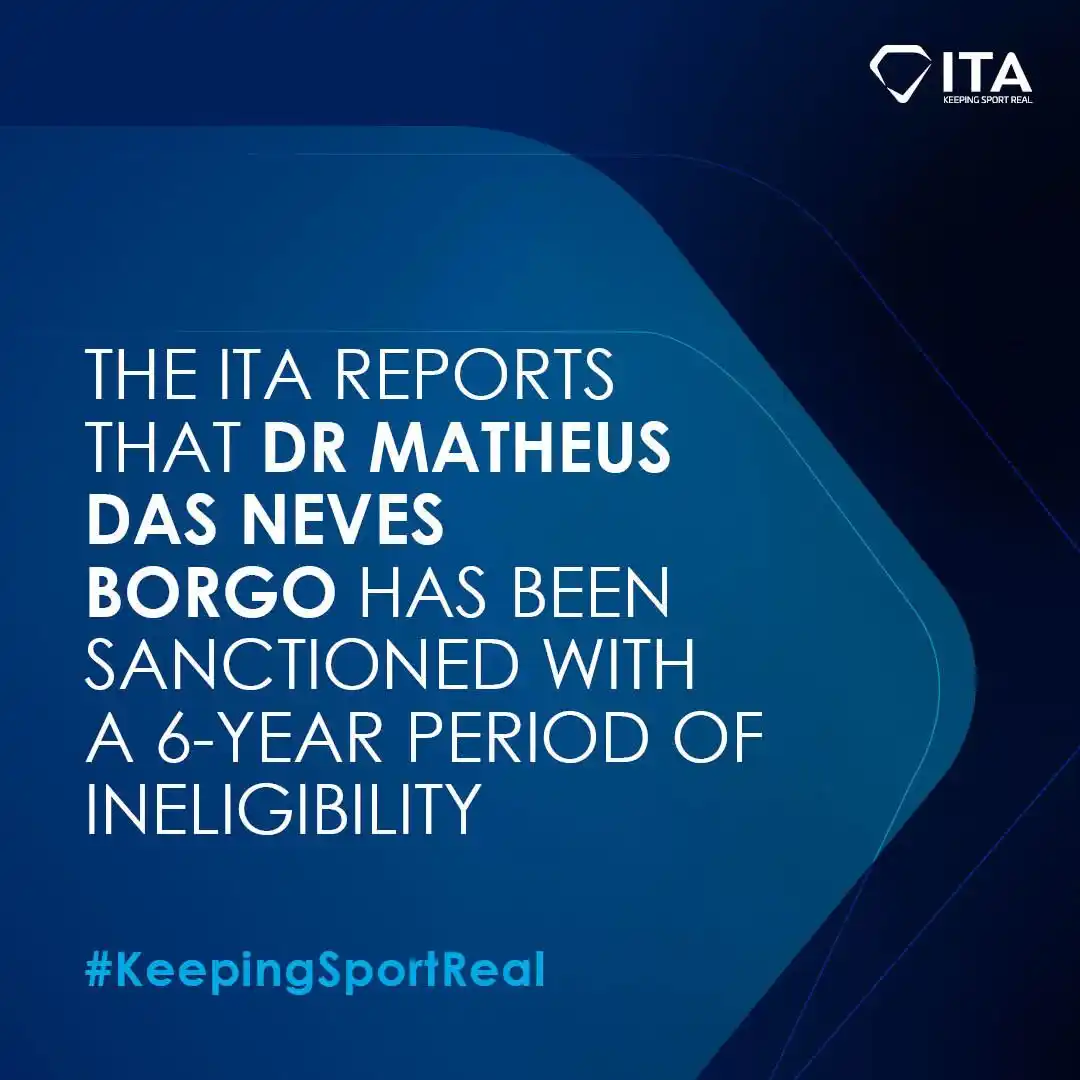 Image from International Testing Agency (ITA): The ITA, on behalf of World Aquatics, reports that athlete support per...