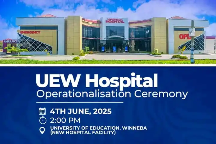 Image from StudentSphere , Learning Together , UniFamily✅: *UEW HOSPITAL OPERATIONALISATION CEREMONY*🗞️...
