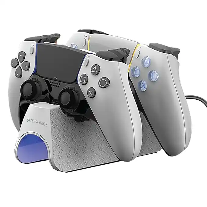 Image from Great Deals Hub PRO: ZEBRONICS PS5C, PS5 Controller Charging Dock, 3H Rapid Charging, Suppo...