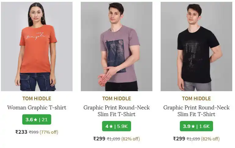 Image from ProLooterz Shopping Deals: Ajio | Upto 80% Off on OverSized Tshirts Starts 233. 🛒 Buy Now :...