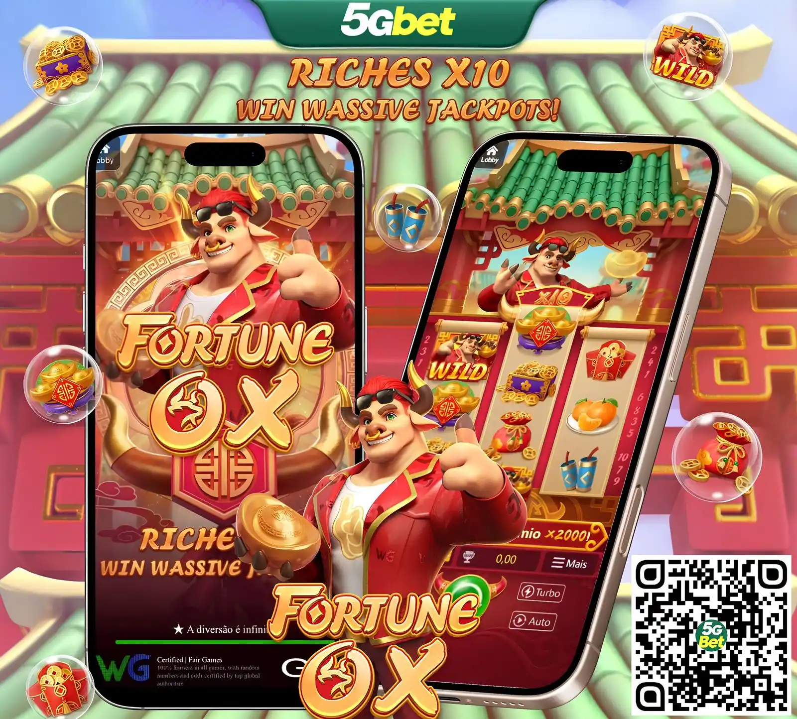 Image from 5Gbet | Canal Oficial: 📣📣 Bem-vindo para experimentar o novo jogo da WG Fortune Ox 🌟🌟 ⭐⭐...