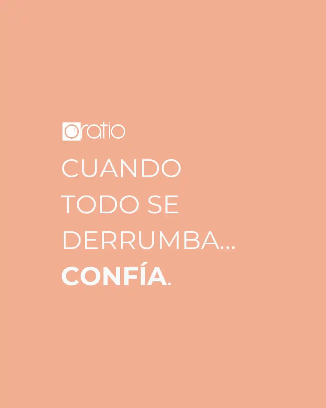 Image from Oratio 7.0: ✨ Cuando no puedes más, Dios sí puede.  En medio de la enfermedad, del...