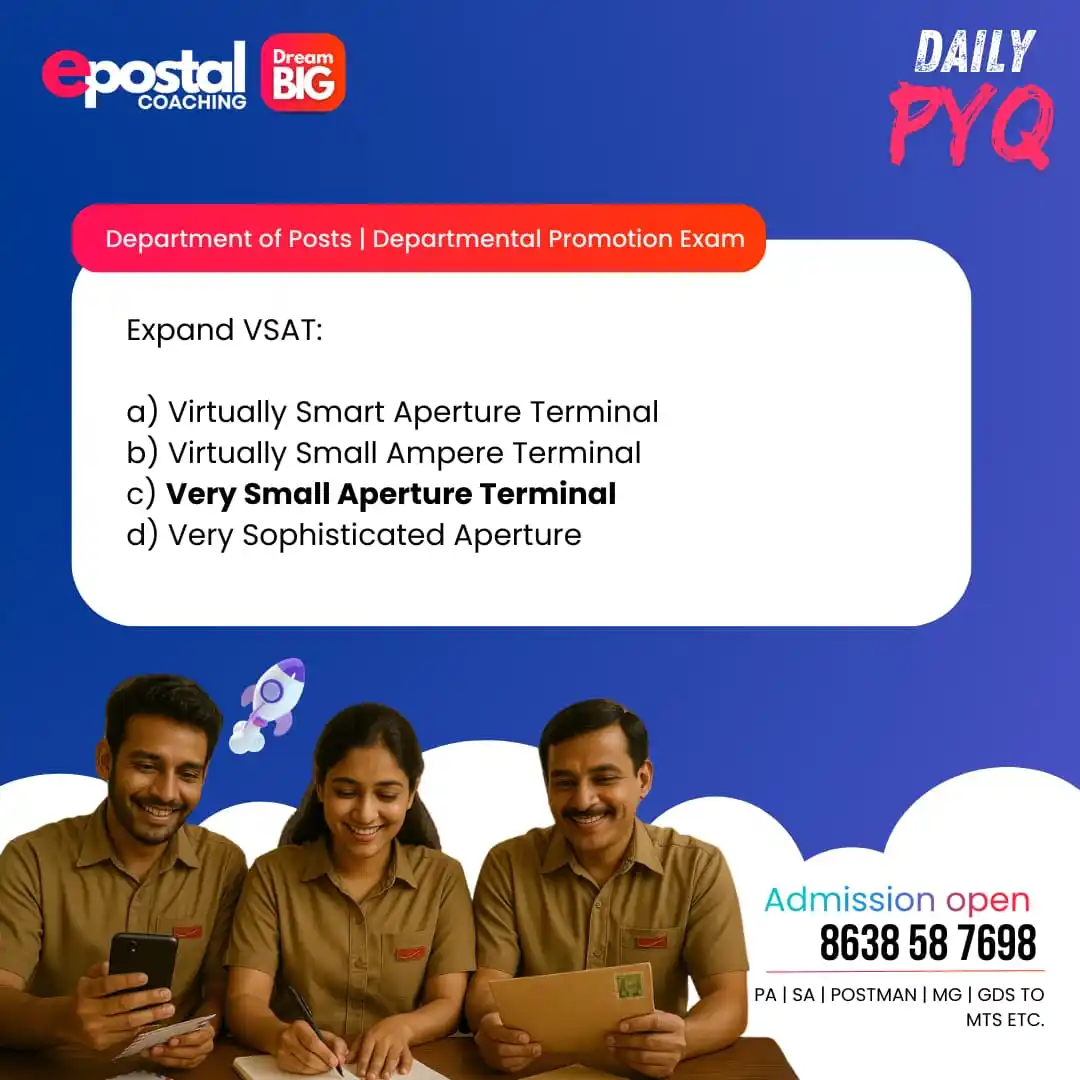 Image from epostal coaching - No.1 in India for LDCE: 📮DOP Most Repeated Question - Daily Dose📚❓ <a class="text-blue-500 ...