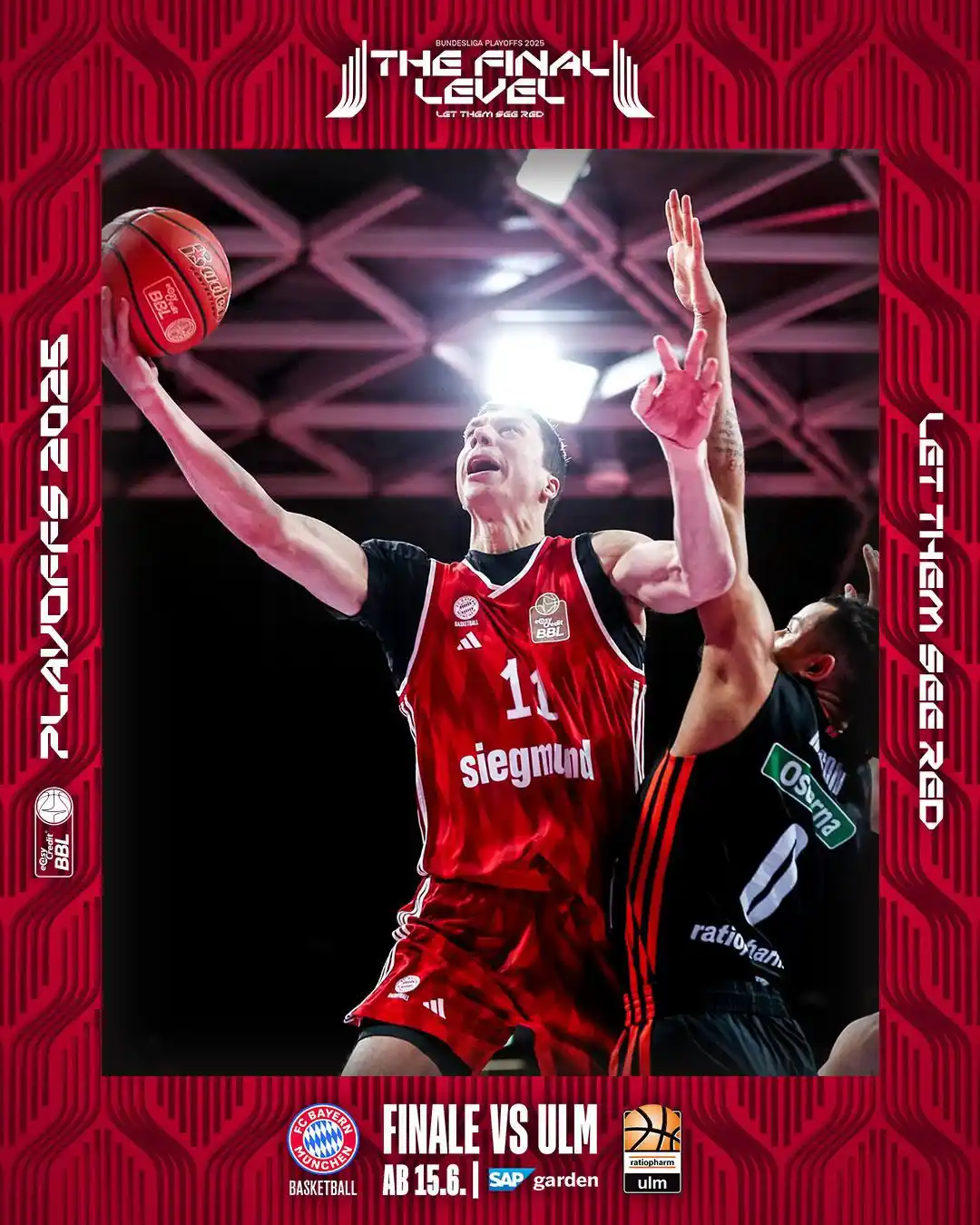 Image from FC Bayern: 🔥 Finals im SAP Garden! 🔥  🏀 Unterstütze unsere Bayern-Baseketballe...