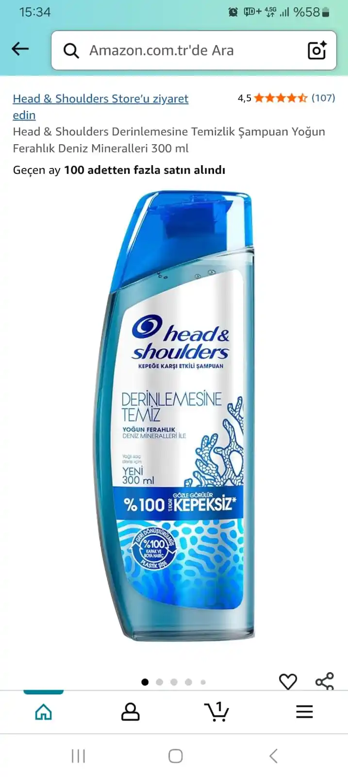 Image from Sıcak Fırsatlar: Head & Shoulders Derinlemesine Temizlik Şampuan Yoğun Ferahlık Deniz M...