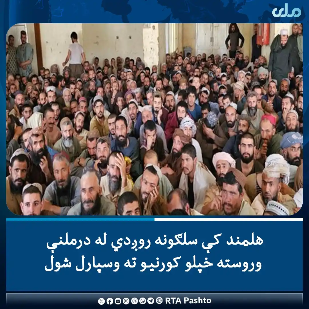 Image from RTA Pashto: کورنیو چارو وزارت وایي، چې د هلمند امنیې قومندانۍ له نشهیي توکو سره د...