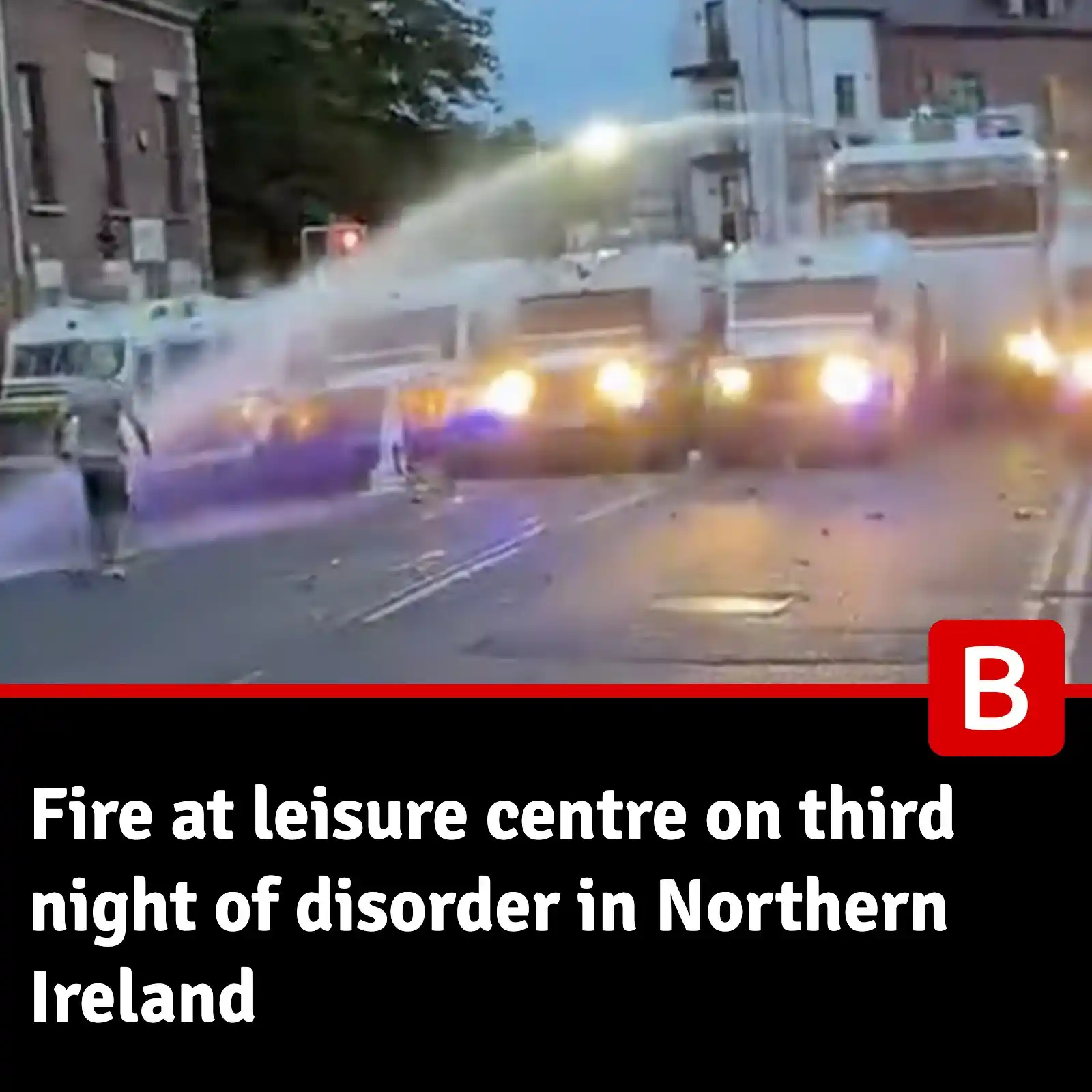Image from Belfast Live: 🚨 Latest updates 🚨  Rioting and arson across NI on third night of vi...