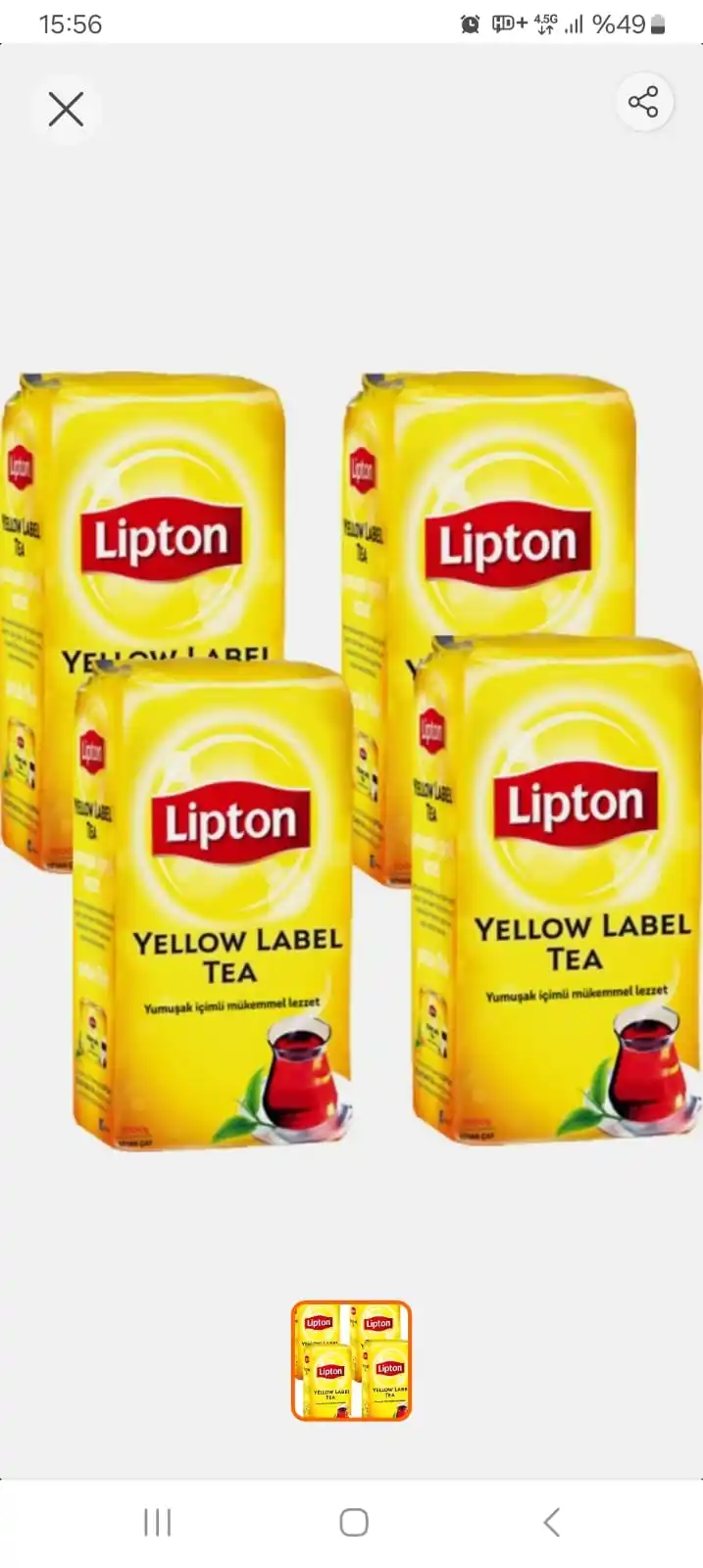Image from Sıcak Fırsatlar: Lipton Yellow Label Dökme Çay 1000 gr 4'lü babamarket koduyla 639 TL ...