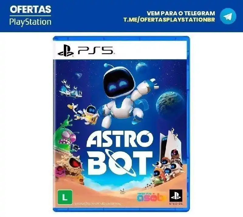 Image from Ofertas Playstation BR: 🔥 *[Mídia Física] Astro Bot* via Kabum🇧🇷  De ~R$299~ por *R$161 + f...
