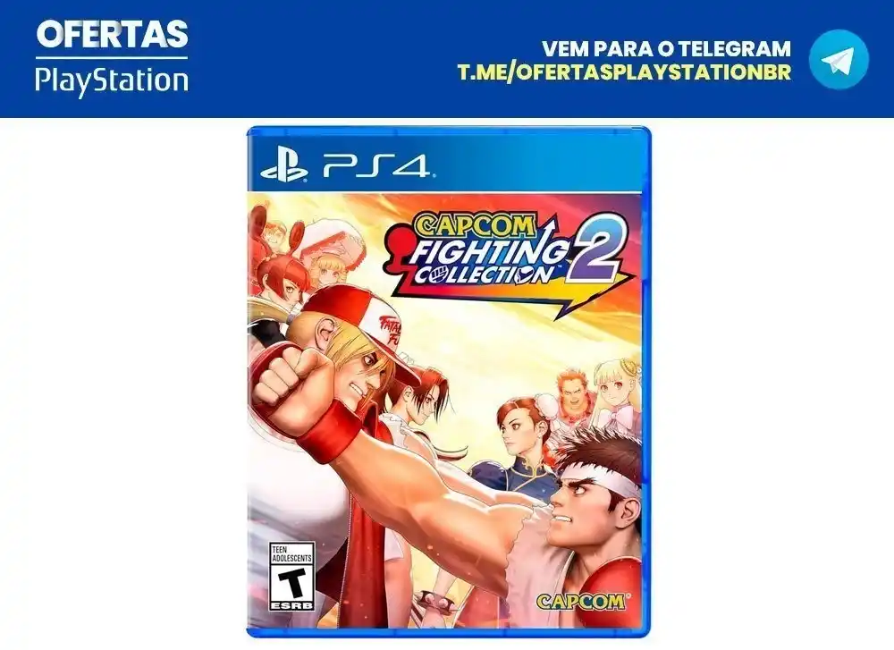 Image from Ofertas Playstation BR: *[Mídia Física] Capcom Fighting Collection 2* via Mercado Livre🇧🇷  D...
